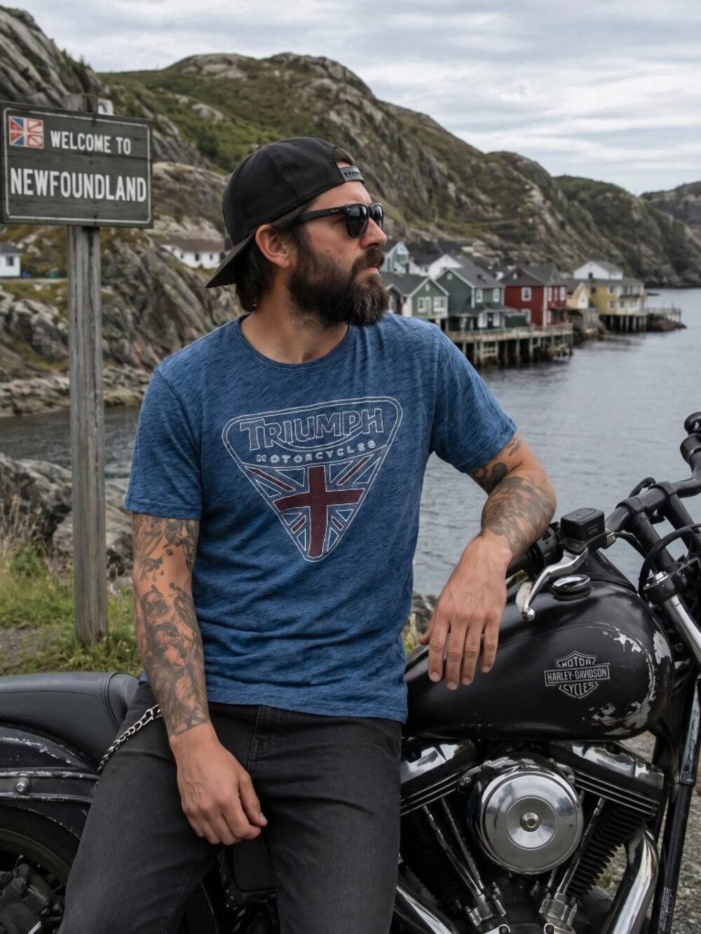 TRIUMPH MOTORCYCLES MENS TEE (medium)